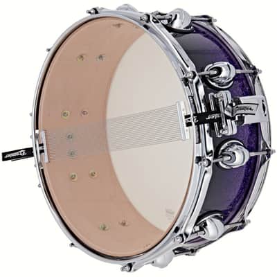 Premier Genista Maple 14" x 5.5" Purple Fade Sparkle Snare Drum PGM1455SPSF image 6