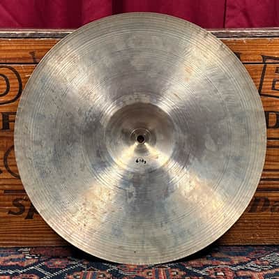 14" Zildjian A 1940s-1950s Trans Stamp THIN Hi-Hat Cymbal Pair 610g/642g *Video Demo* image 5