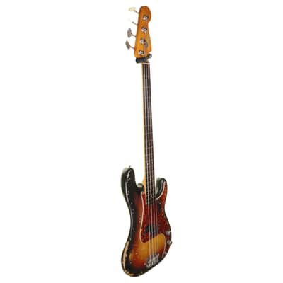 Fender 1963 Precision Bass, Sunburst with Non-Original Hard Case image 4
