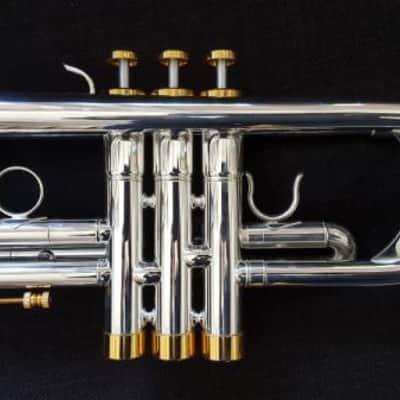 Berkeleywind Bb C Trumpet (Silver) w/D2H Heavy Cap Mouthpiece (Moneet style) image 5