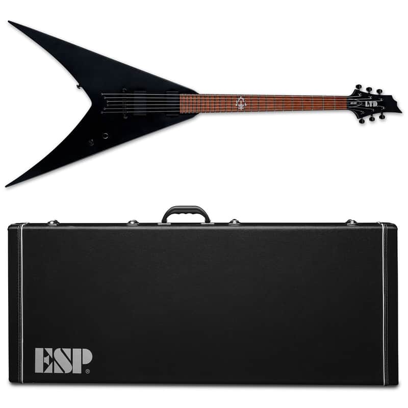 ESP LTD HEX-200 BLKS - Black Satin Nergal Behemoth + ESP HARD CASE - BRAND NEW Bild 1