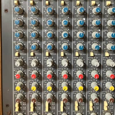 read description: rare Allen & Heath SR Series 416, multitrack, 4 Groups, vintage analog console, late 1980s, Wooden Panels, EQ, Effect Sends Buses image 9