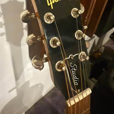 Gibson J-45 Studio Walnut 2020  Antique Natural Upgraded Pickup image 5