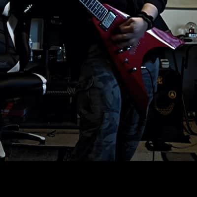 Kramer Nite-V Charlie Parra Signature 2010s - Candy Apple Red image 7