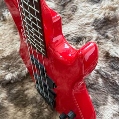 1990s B.C. Rich Innovator PJ Bass - Red image 16