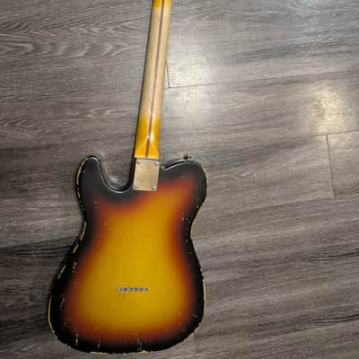 MJT Partscaster Telecaster Relic - 3-Tone Sunburst image 7