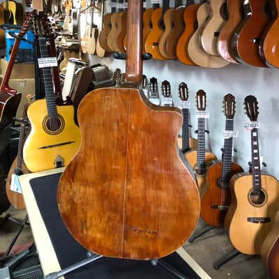 One of a kind French Jazz manouche left handed Siro Burgassi Grand model from 1945 Paris image 5
