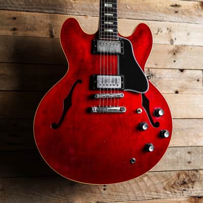 2022 Gibson Murphy Lab 1964 ES-335 Ultra Light Aged In Cherry image 2