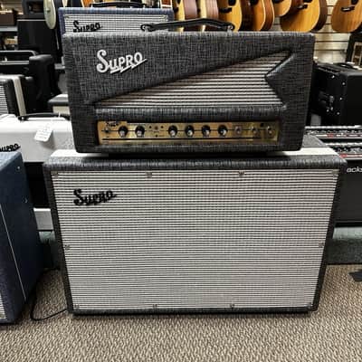 Supro 1699RH Statesman 2-Channel 50-Watt Tube Guitar Head Black Rhino image 17