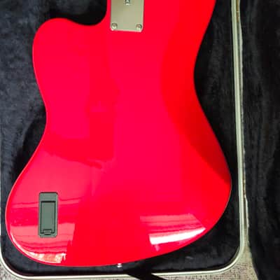 Fender Jaguar Bass Guitar. Crafted In Japan 2006 Red image 6