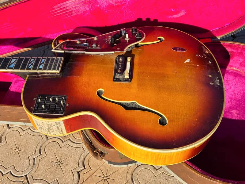 1965 Gibson Johnny Smith D - Guitorgan Guitar Synth Project Sunburst image 1