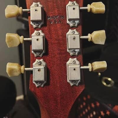 Set of 6 hand aged KLUSON Deluxe tuners, w/bushings and screws, nickel, relic, Les Paul | 59 Parts image 4