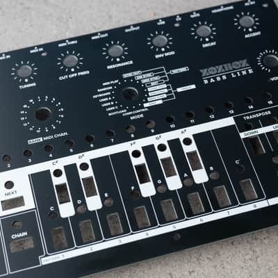 XOXBOX 303 Clone Custom Front Control Panel - Satin Black or Satin White image 5