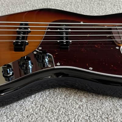 Fender American Professional II Jazz Bass V Guitar, 3-Color Sunburst, Deluxe Molded Hardshell Case image 6