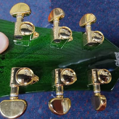 Gibson Les Paul Custom 5A Quilt Top in Transparent Green Gloss Made to Measure 2024 image 15