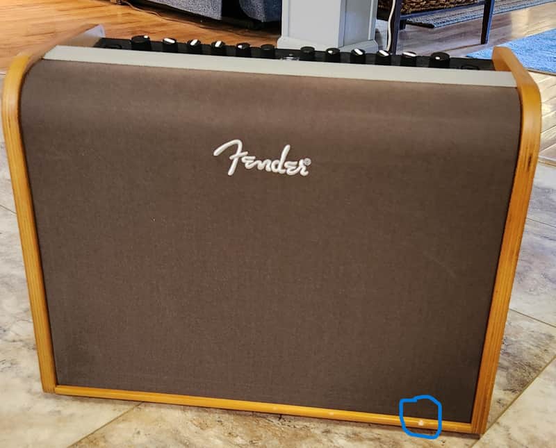 Fender Acoustic 100 2-Channel 100-Watt 1x8" Acoustic Guitar Amp w/ foot pedal - Natural Blonde image 1
