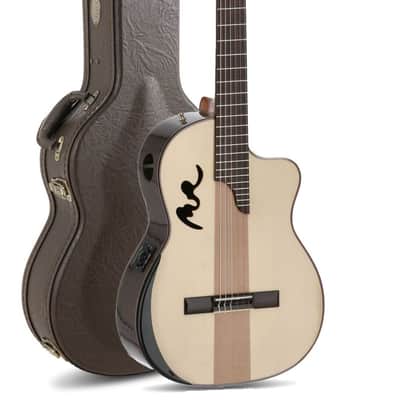 Manuel Rodriguez Café Cortado Solid Spruce Top Mahogany Neck Cutaway 6-String Classical Acoustic-Electric Guitar w/Hard Case image 1