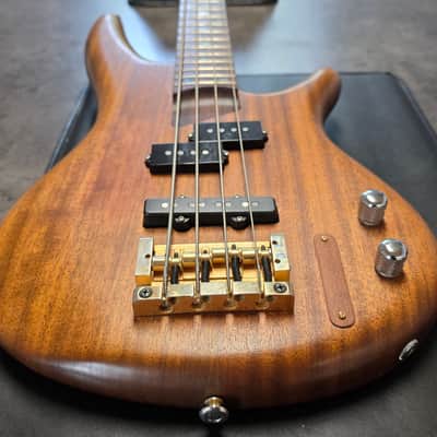 1995 Ibanez SR1000 Custom PJ Precision Jazz Bass Häussel and Lollar Custom Pickups MIJ FujiGen Wenge Bubinga Neck Stained Oil Natural Mahogany Japanese Japan Prestige SDGR Soundgear SR 1000 Bass Guitar image 1