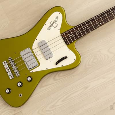 1966 Gibson Thunderbird IV Non-Reverse Vintage Bass, Inverness Green w/ Case image 1
