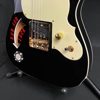 Joe Doe 'The Gambler' JDV32 Limited Edition Electric Guitar Gloss Black w/ Case image 4