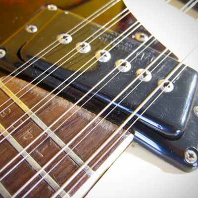 Mosrite Ventures 12 String Vintage 1966 Electric Guitar Mark XII Near Mint Pearl White with HSC image 20