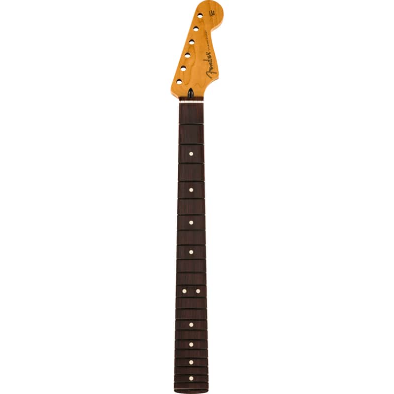 Fender Satin Roasted Maple Fat Stratocaster Neck - Rosewood Fingerboard, 22 Medium Jumbo Frets, 9.5", U Shape image 1