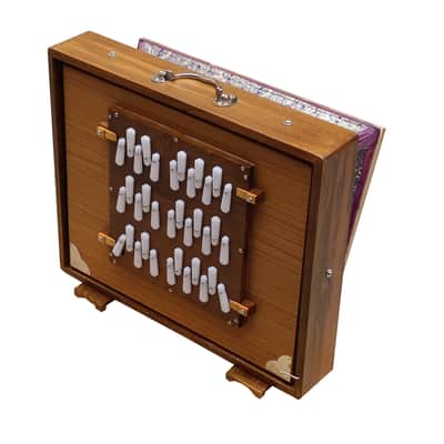 SHRUTI BOX~3 OCTAVES~TEAK WOOD~SIZE (17" X 14" X 3")~36 NOTES~TUNE TO 440 Hz~BHAJAN~SHRUTI~YOGA~VOCAL~CHANT~WITH GIG BAG image 7