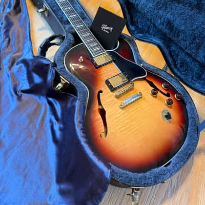 2008 Gibson ES-137 Custom – Triburst | Custombuckers | 50s Wiring | Gotoh Locking Tuners | COA | Original Varitone Harness Included image 8