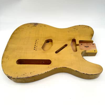 MJT Telecaster Body Relic Alder Nitro Butterscotch Light mjt6665 image 2