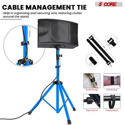 5 Core Speaker Stand Height Adjustable 54" Heavy Duty PA DJ Tripod Studio Monitor Stands image 8
