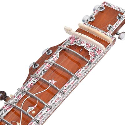 SITAR~VILAYAT KHAN STYLE~6 MAIN, 12 -13 SYMPATHETIC STRINGS~WITH GIG BAG, MIZRAB image 4