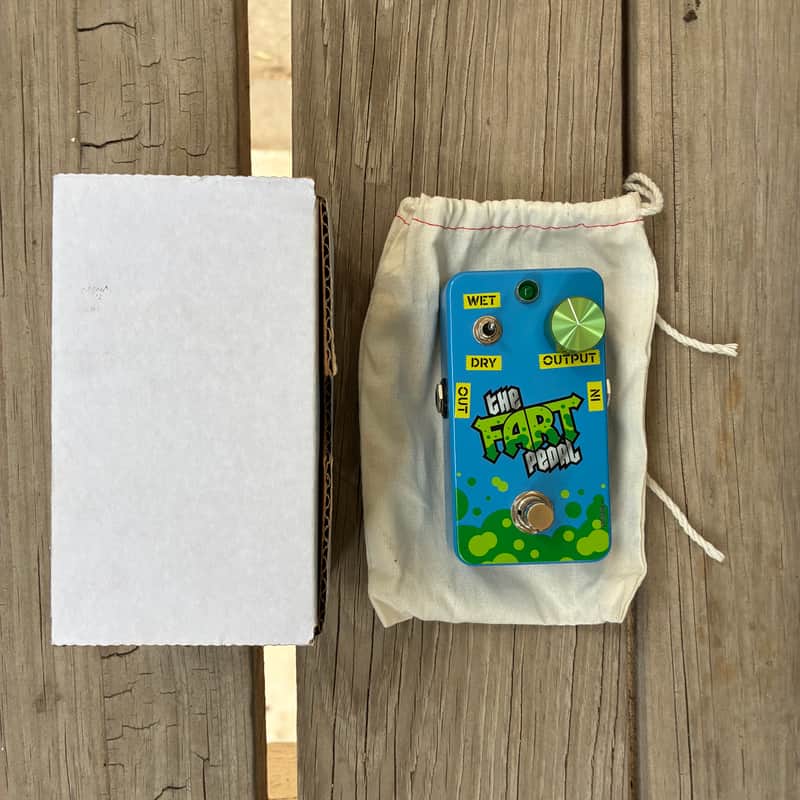 Fart Pedal The Fart Pedal 2022 - Farty Blue electric guitar puddle with box image 1