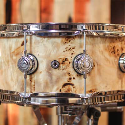 DW 6x15 Collector's Purpleheart VLT Mapa Burl Snare Drum - SO#1365283 image 3