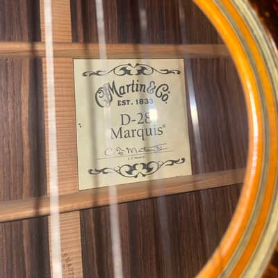 Martin D-28 Marquis sunburst Indian Rosewood 2008 - 2009 image 10
