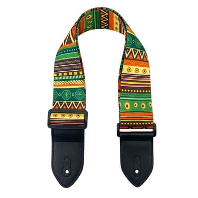 Skull & Tribal Ethnic Embroidered Guitar Strap - For Electric, Acoustic & Bass image 7