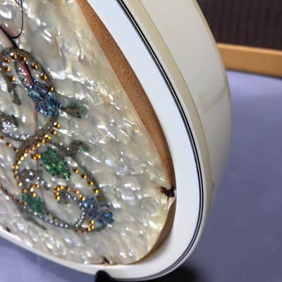Gibson Les Paul Rare Custom Shop Original One Off Design "Glitter Girls" 1989 Pearl White image 16