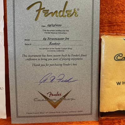 Fender Custom Shop '69 Reissue Stratocaster Relic Masterbuilt Greg Fessler image 7