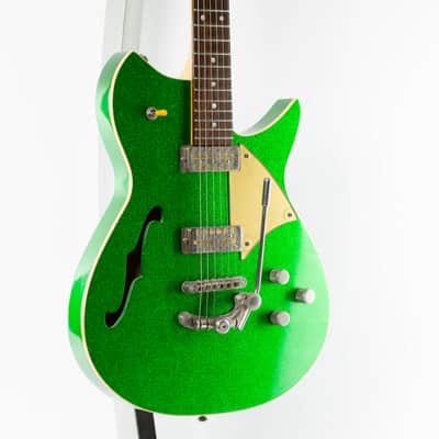 Fano Alt De Facto RB6 Thinline 2023 Candy Green Sparkle Light Distress image 12