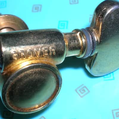 GROVER SINGLE 3x3 gold Rotomatic TUNER  BASS side  #2 image 2