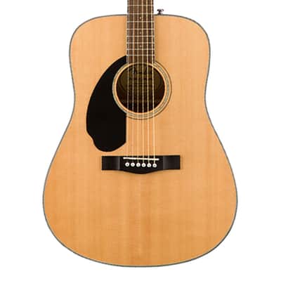 Used Fender CD-60S Dreadnought LH Acoustic Guitar - Natural w/ Walnut FB image 3