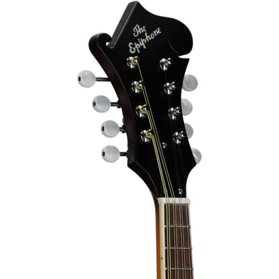 Epiphone F-5 Studio Mandolin, Vintage Sunburst Satin, with Gig Bag image 7