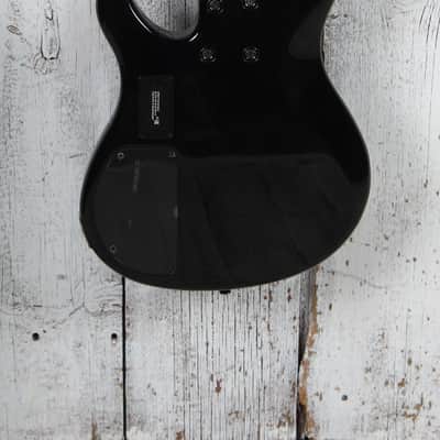 Yamaha TRBX604FM TBL 4 String Electric Bass Guitar Flame Maple Top Trans Black image 7