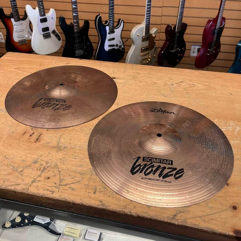 Zildjian Scimitar Bronze Hihats 14" Pair image 1
