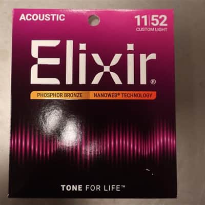 Elixir Acoustic Phosphor Bronze Custom Light 11-15-22-32-42-52 image 1