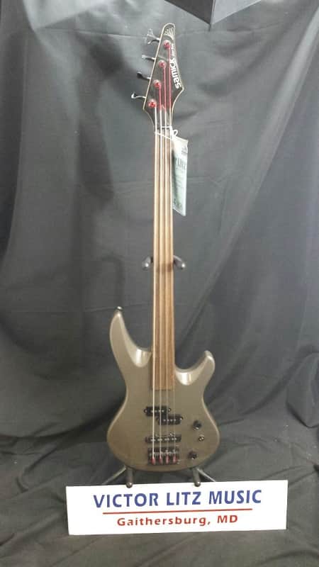 Samick Artist Series Frettless Bass Guitar 1990's Textured Gray image 1