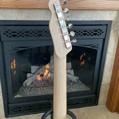Esquire 1 3/8” Knotty Pine Body ‘59 Les Paul sized neck Custom Build image 12