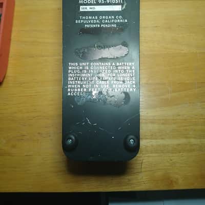 Custom Vintage v846 Style (SOD Version) CryBaby (Thomas Organ) 1970s Wah Effects Pedal Vox Italy image 10