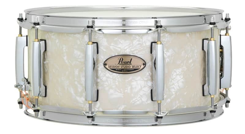 Pearl Session Studio Select Nicotine White Marine Pearl 14x6.5" Snare Drum | NEW | Authorized Dealer image 1
