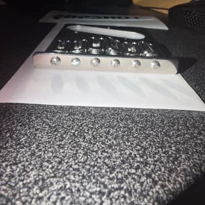 Hipshot Telecaster 6-Saddle Retrofit Bridge - 4-Hole Mount 2020s - Stainless Steel image 2