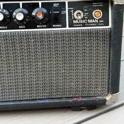 Music Man HD-130 Reverb 2-Channel 130-Watt Guitar Amp Head 1974 - 1979 - Black image 5